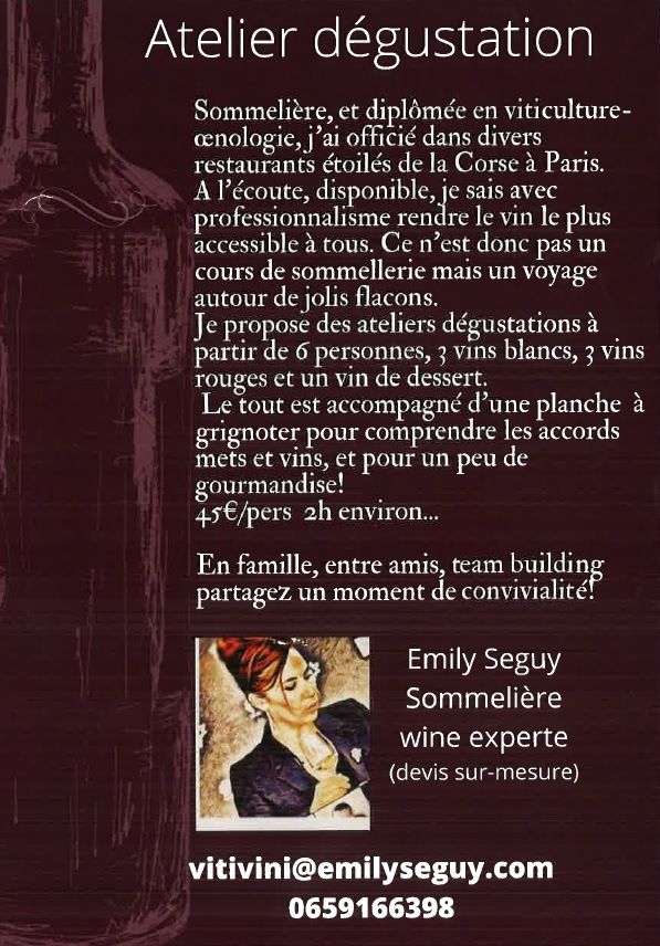 ATELIER DÉGUSTATION VINS