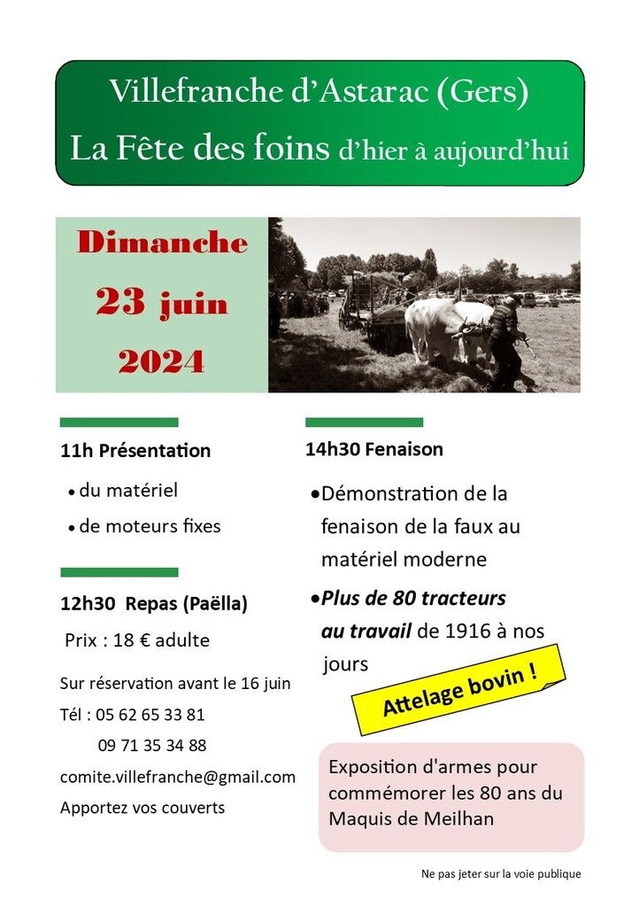 Collection Tourisme Gers/comitédesfêtesdevillefranchedastarac