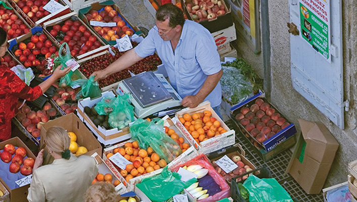 Nous flânons au marché gourmand
